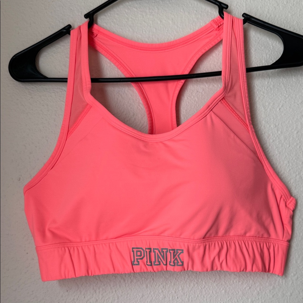 Pink ultimate Neon Coral Sports Bra